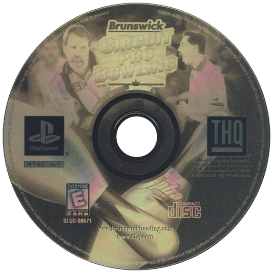 Brunswick Circuit Pro Bowling disc for PlayStation 1 PS1 video game