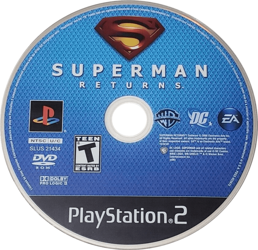 Superman Returns PlayStation 2 retro video game action adventure disc (2006)