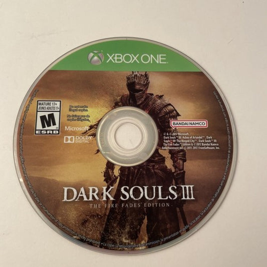 Dark Souls III The Fire Fades Complete Edition Xbox One dark fantasy action RPG with challenging combat and all DLC content included disc