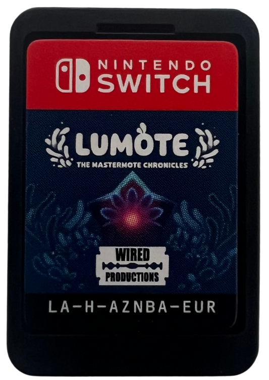 Lumote The Mastermote Chronicles PAL Import Nintendo Switch video game Lumote puzzle platform adventure exploration colorful indie gameplay environmental puzzles console title Nintendo Switch release cartridge