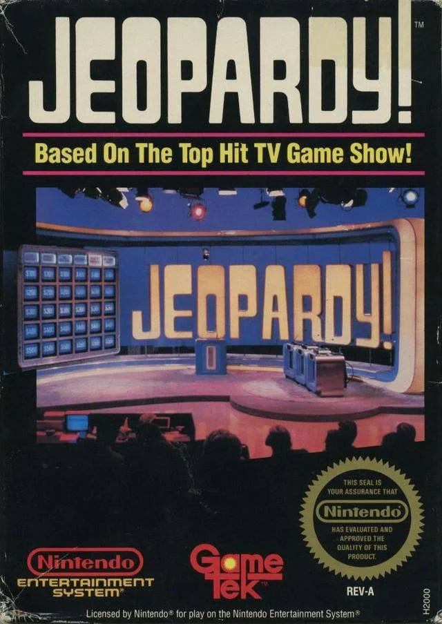 Jeopardy! cover art for Nintendo Entertainment System (NES) video game