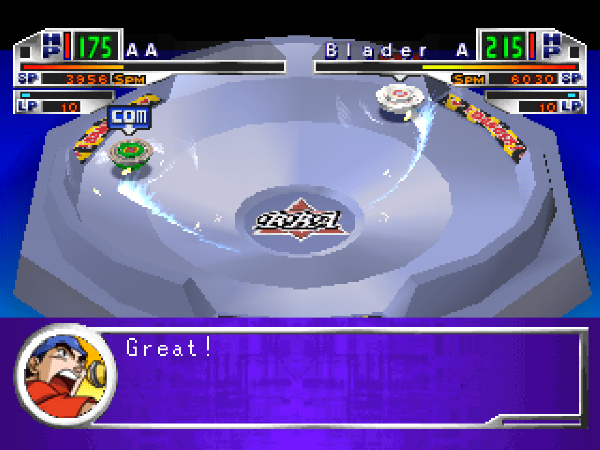 Beyblade: Let It Rip gameplay image for PlayStation 1 (PS1) retro video game