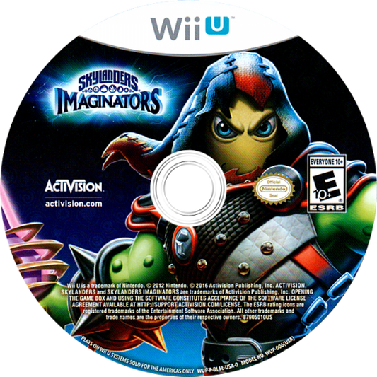 Skylanders Imaginators disc cover art for Nintendo Wii U WiiU video game