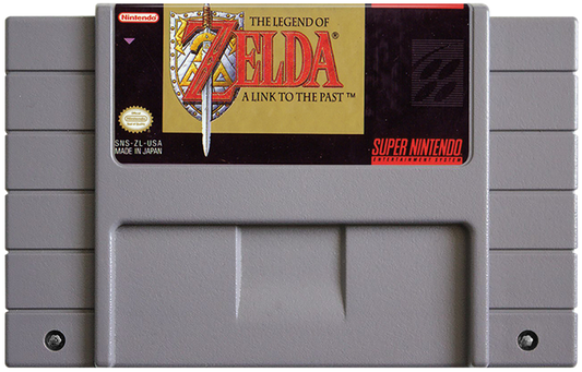 The Legend of Zelda: A Link to the Past cartridge for Super Nintendo Entertainment System (SNES) retro video game