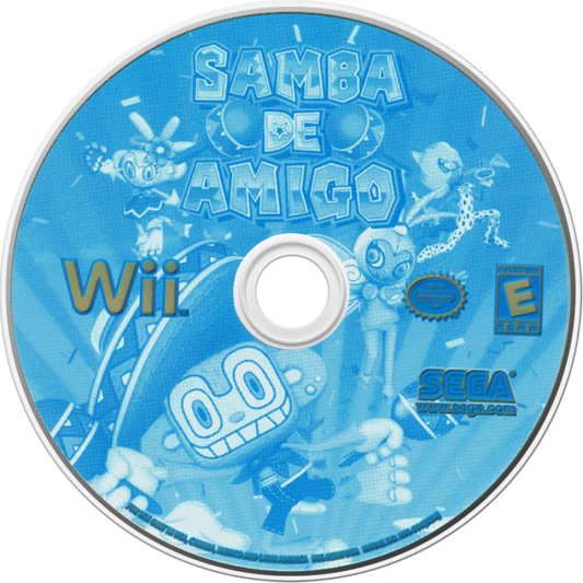 Samba de Amigo disc art for Nintendo Wii (Wii) video game