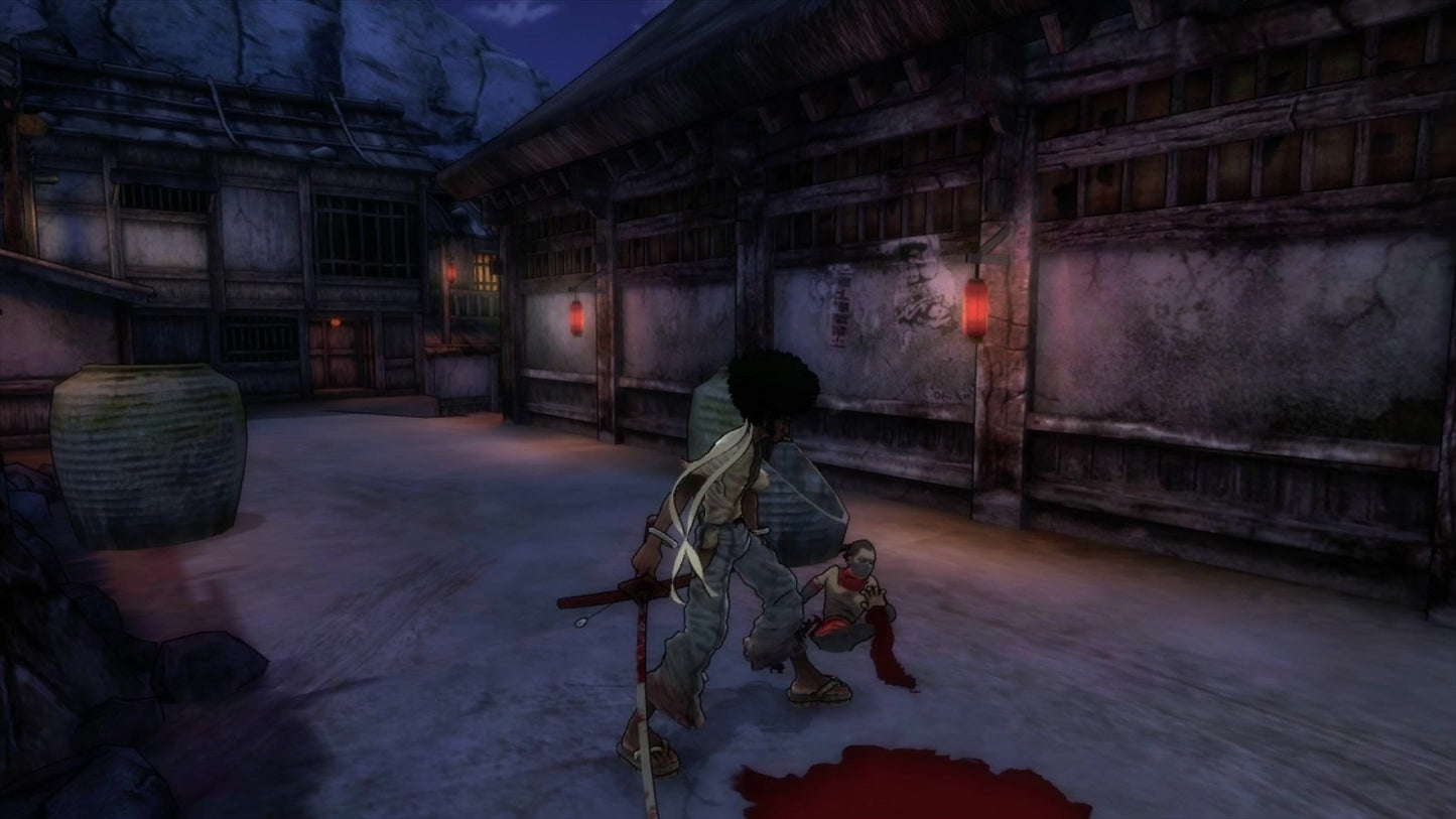 Afro Samurai gameplay for XBOX 360 (X360) action game