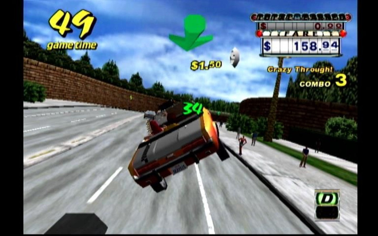 Crazy Taxi Sega All-Stars Edition Dreamcast featuring high-speed arcade driving gameplay with iconic city taxi gameplay