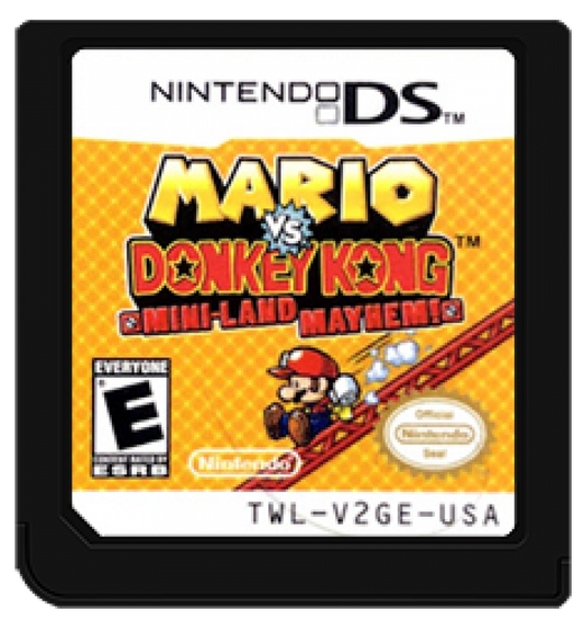 Mario vs. Donkey Kong: Mini-Land Mayhem cartridge for Nintendo DS (DS) puzzle platforming video game