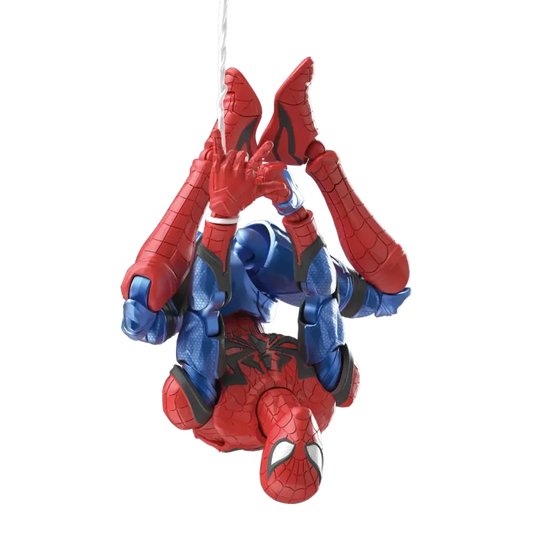 Blokees Marvel Rivals Champion Class 06 Spider Man collectible model kit inspired design featuring dynamic superhero action aesthetic iconic web slinger pose detailed armor style suit components articulated display figure Marvel gaming universe collectible presentation