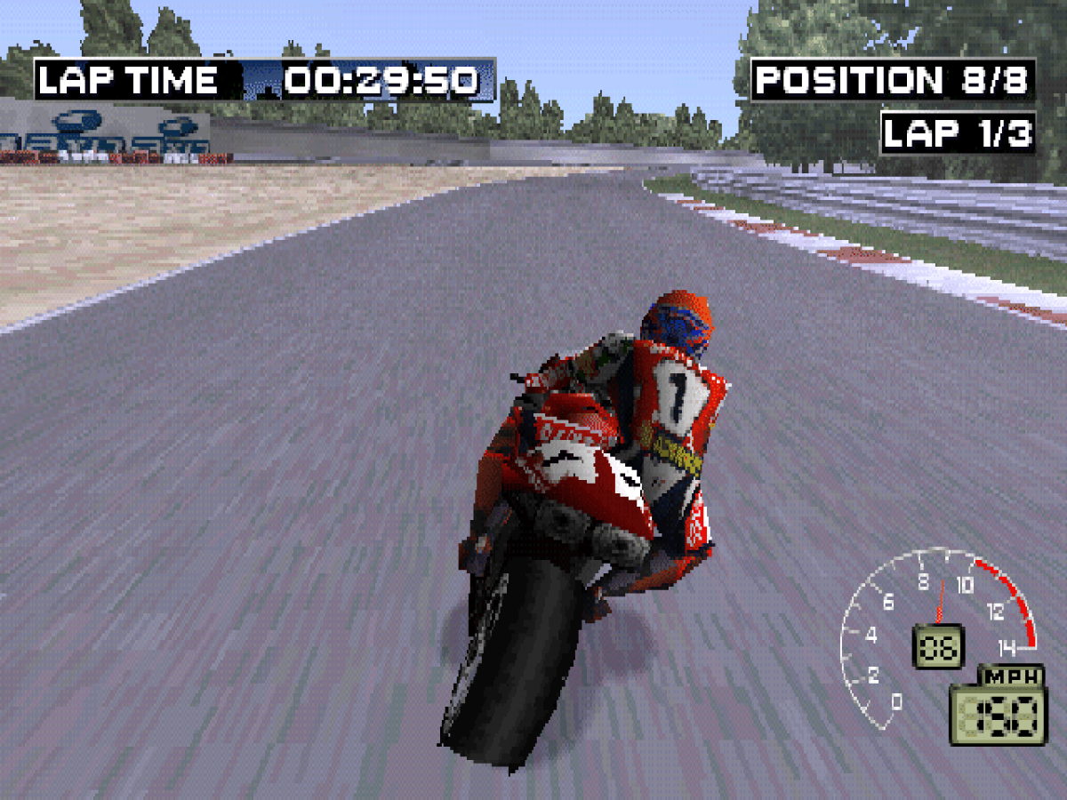 Superbike 2000 gameplay for PlayStation 1 (PS1) motorcycle racing video game
