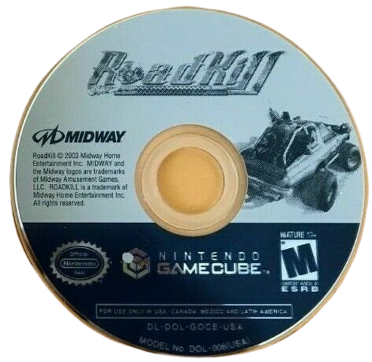 RoadKill disc for Nintendo GameCube (GC) vehicular combat action video game