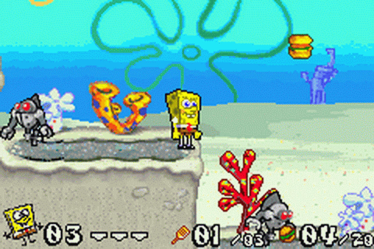 SpongeBob SquarePants: Battle for Bikini Bottom gameplay for Game Boy Advance (GBA) video game
