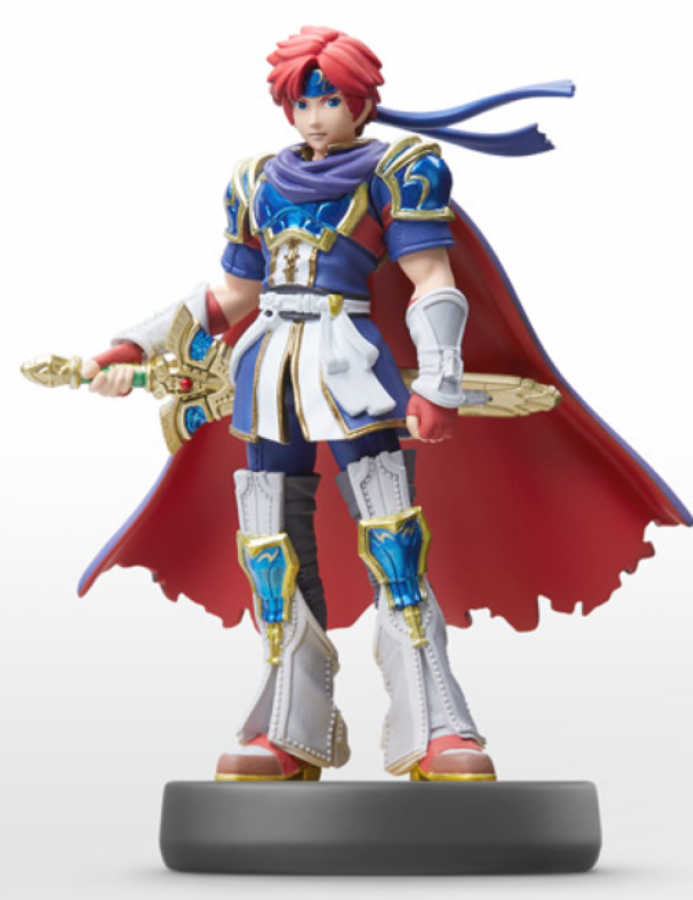 Roy amiibo Super Smash Bros Nintendo amiibo figure, Fire Emblem character, NFC collectible, loose amiibo figure