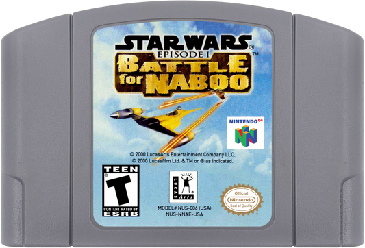 Star Wars Battle for Naboo cartridge for Nintendo 64 N64 video game