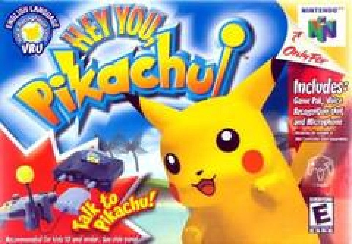 Hey You Pikachu cover art for Nintendo 64 simulation game