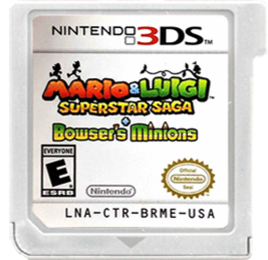 Mario & Luigi: Superstar Saga + Bowser's Minions cartridge for Nintendo 3DS (3DS) role-playing video game