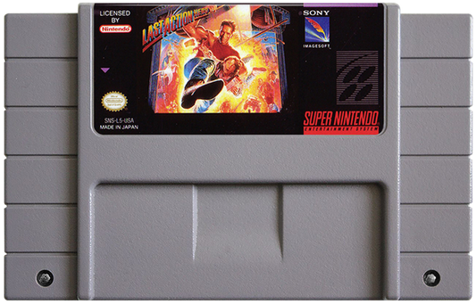 Last Action Hero cartridge for Super Nintendo Entertainment System (SNES) retro video game
