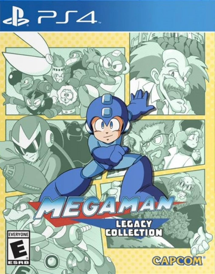 Mega Man Legacy Collection cover art for PlayStation 4 (PS4) video game