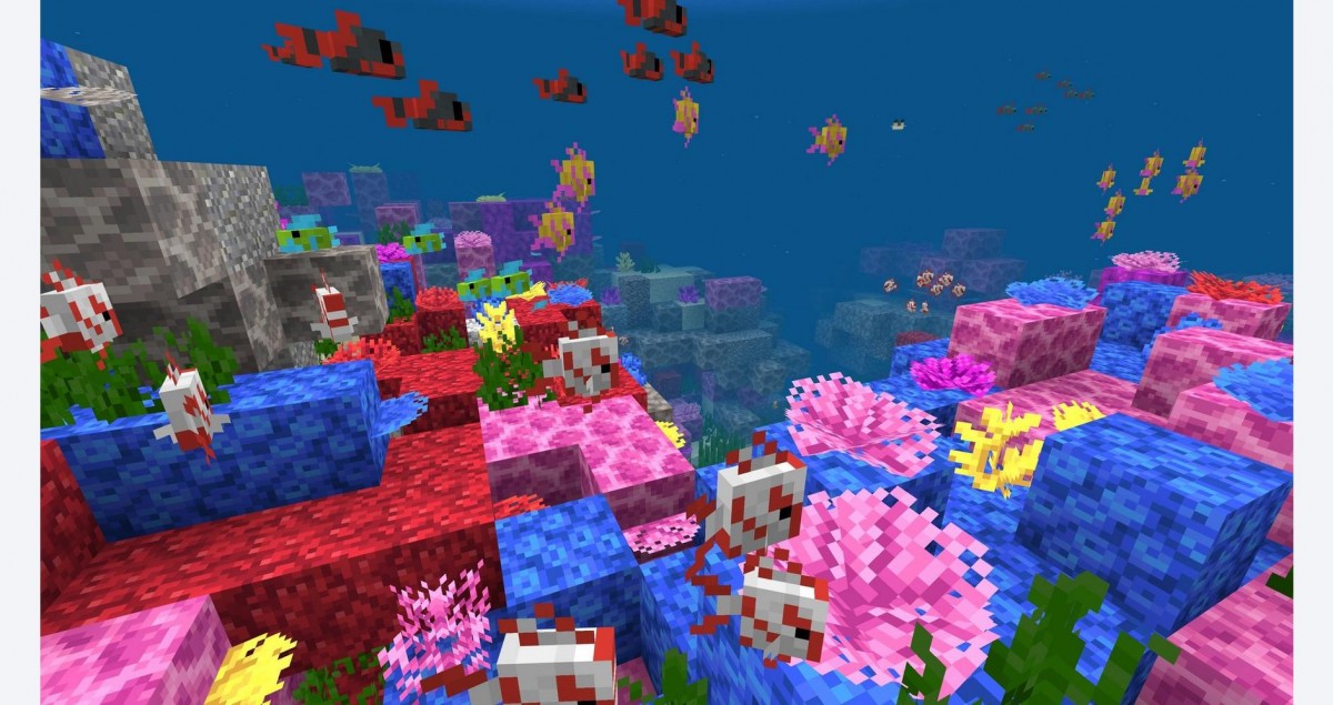 Minecraft Starter Collection PS4 Sony PlayStation 4 sandbox survival building crafting game open world exploration Mojang Microsoft block building adventure creative mode survival mode Starter Pack bonus content skins texture packs PlayStation 4 software video game title gameplay