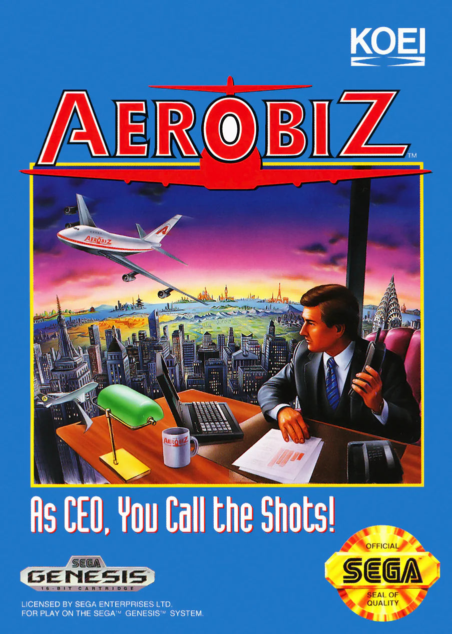 Aerobiz cover art for Sega Genesis (GEN) video game