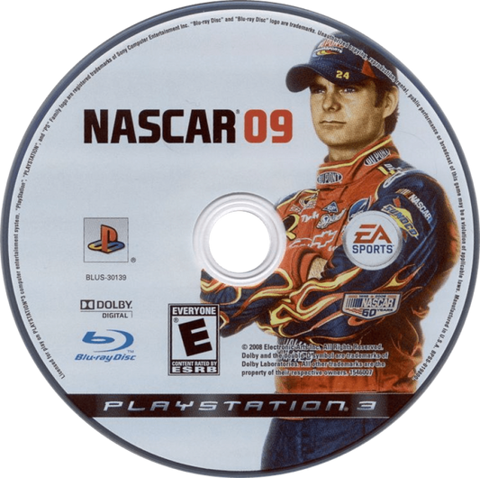 NASCAR 09 disc for PlayStation 3 (PS3) video game