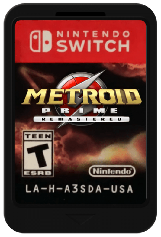 Metroid Prime Remastered cartridge for Nintendo Switch action adventure game