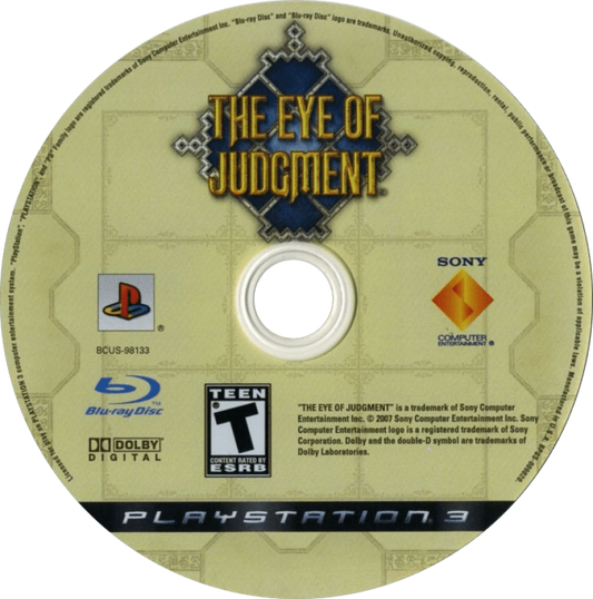 The Eye of Judgment disc art for PlayStation 3 (PS3) video game