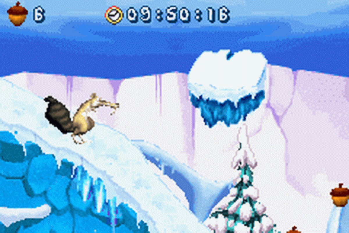 Ice Age 2: The Meltdown gameplay for Game Boy Advance (GBA) video game