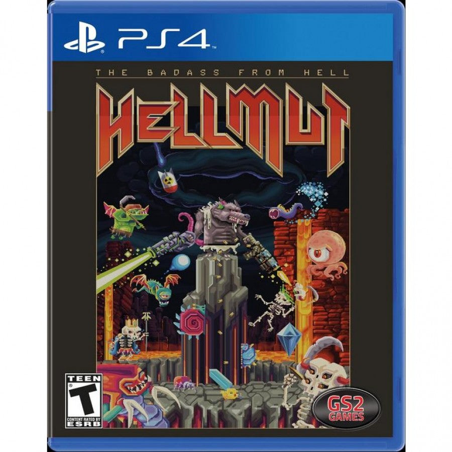 Hellmut: Badass from Hell cover art for PlayStation 4 (PS4) video game