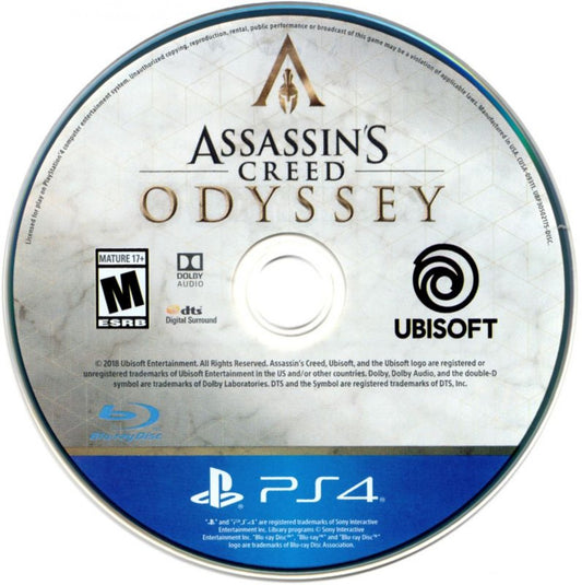 PlayStation 4 Assassin's Creed Odyssey Gold Edition disc open world action RPG