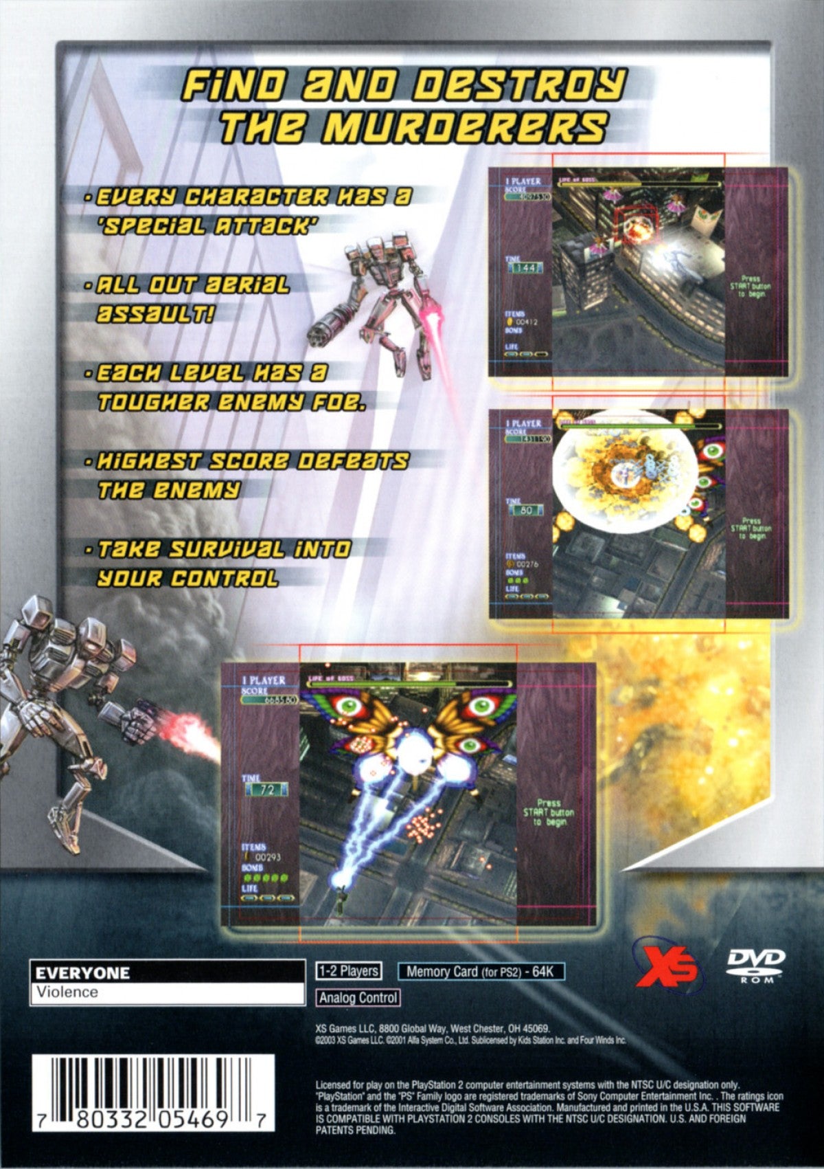 Mobile Light Force 2 PS2 Sony PlayStation 2 shoot em up shmup bullet hell arcade style top down shooter fast paced action Raizing Psikyo style gameplay classic arcade port retro gaming PlayStation 2 software video game title back cover art