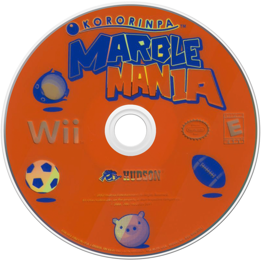 Kororinpa Marble Mania – Nintendo Wii (Wii) physics puzzle platformer video game disc
