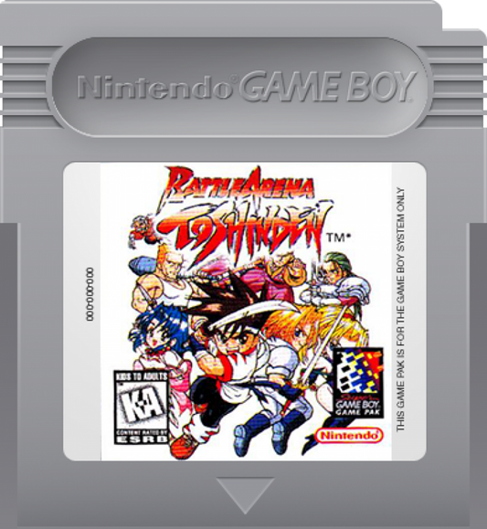 Battle Arena Toshinden Game Boy early portable fighting game adaptation of the 3D weapons-based series cartridge