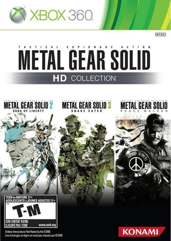 Metal Gear Solid: HD Collection cover art for Xbox 360 (X360) stealth action video game compilation