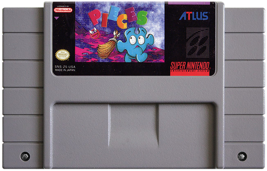 Pieces cartridge for Super Nintendo Entertainment System (SNES) retro video game