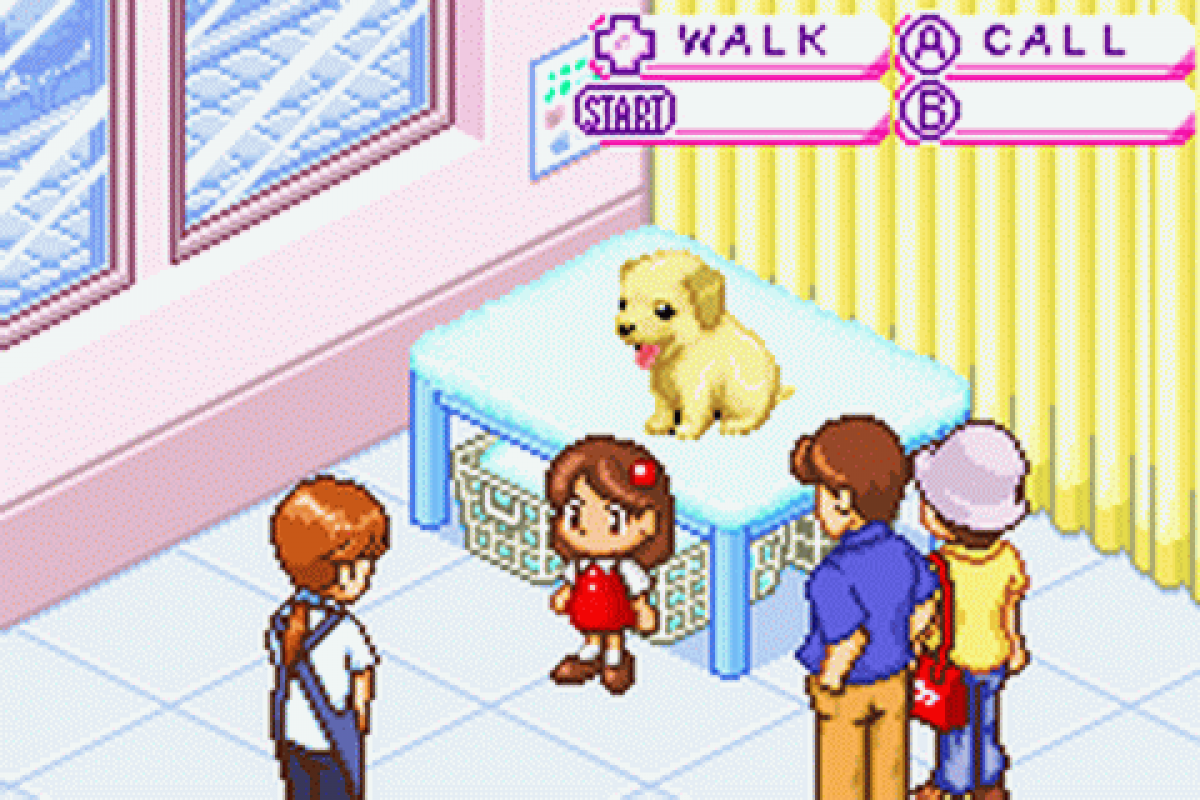 Dogz gameplay art for Game Boy Advance (GBA) video game