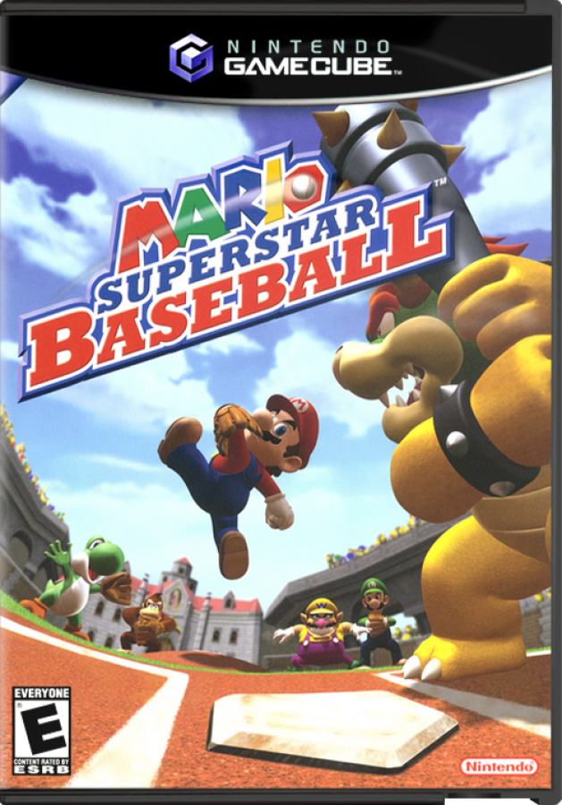Mario Superstar Baseball cover art for Nintendo GameCube GC video game