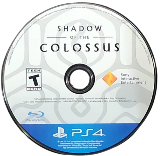 Shadow of the Colossus – PlayStation 4 (PS4) video game disc, action-adventure title