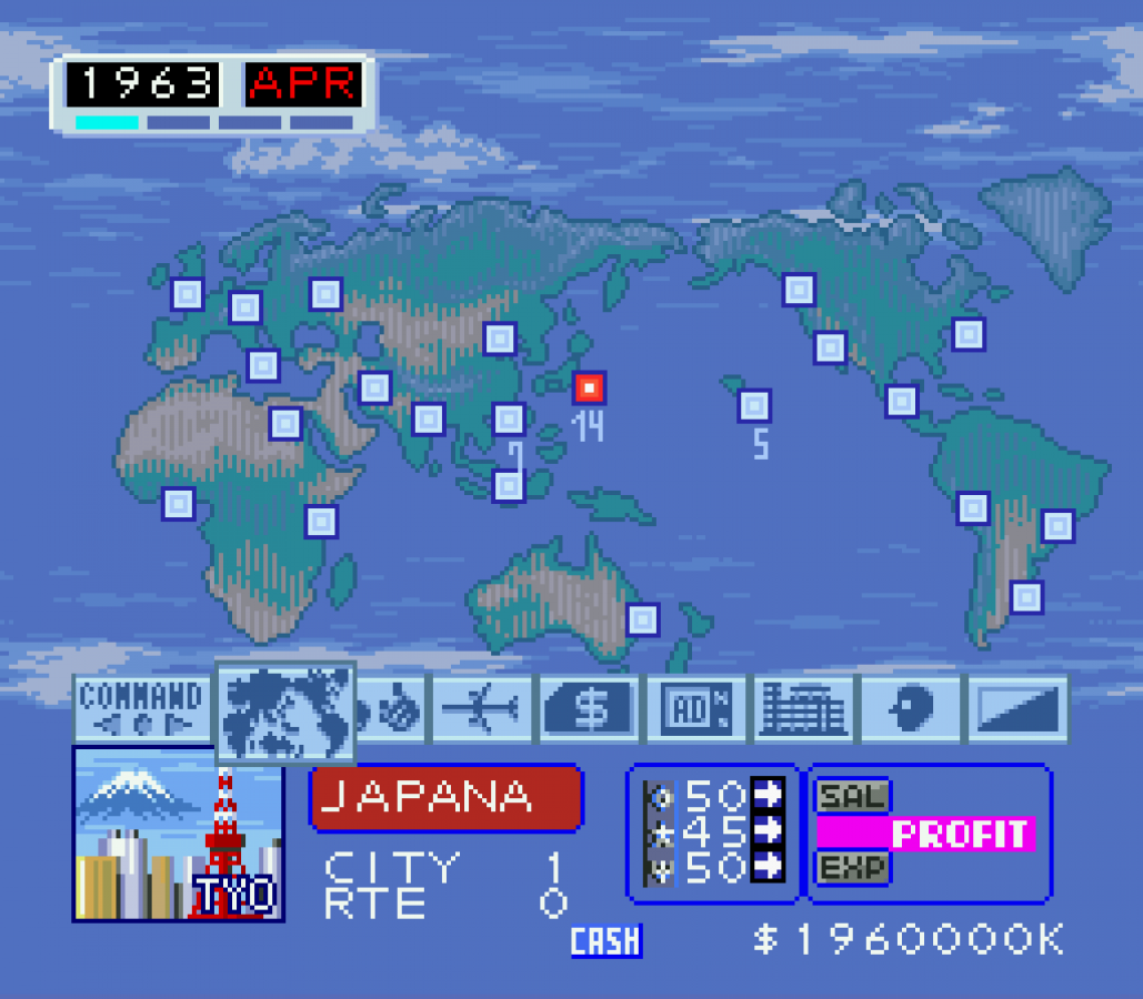 Aerobiz gameplay for Super Nintendo Entertainment System (SNES) retro video game