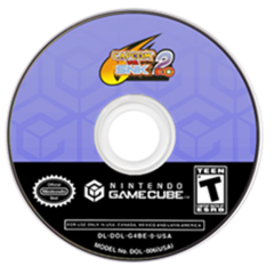 Capcom Vs. SNK 2 EO – GameCube (GC) Front Cover Disc Art for this GameCube Video Game