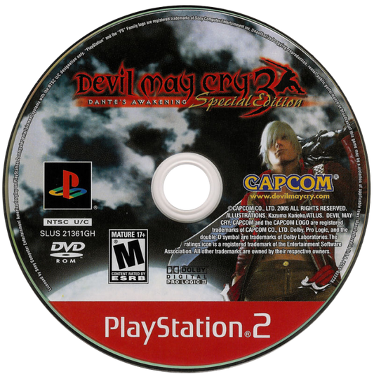 Devil May Cry 3: Dante's Awakening – Special Edition Greatest Hits edition for PlayStation 2 action hack and slash game featuring Dante stylish combat demon enemies boss battles campaign mode fast paced gameplay disc