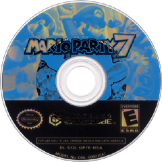 Mario Party 7– GameCube (GC)Disc Front Cover Art for this GameCube Video Game