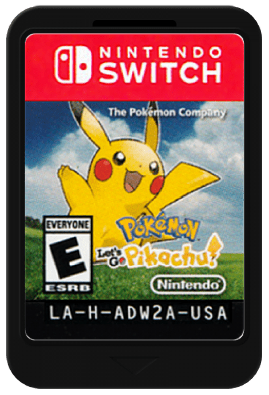Pokemon Lets Go Pikachu cartridge for Nintendo Switch NS video game