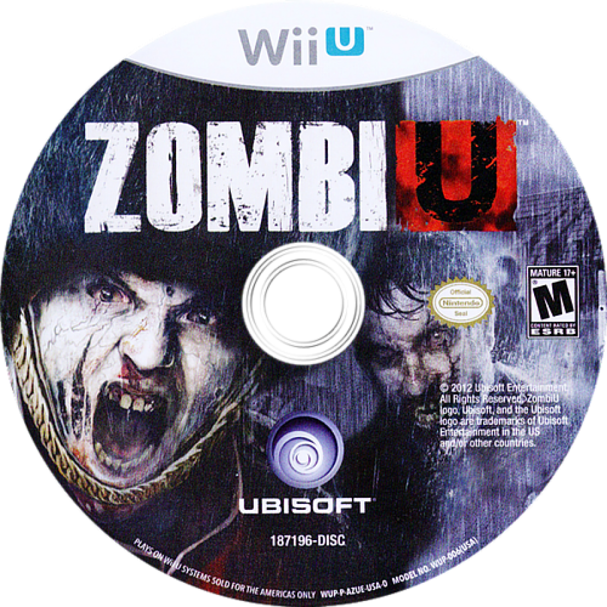 ZombiU Disc Cover art for Nintendo Wii U (WiiU) video game