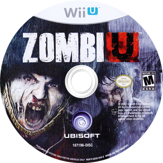 ZombiU Disc Cover art for Nintendo Wii U (WiiU) video game