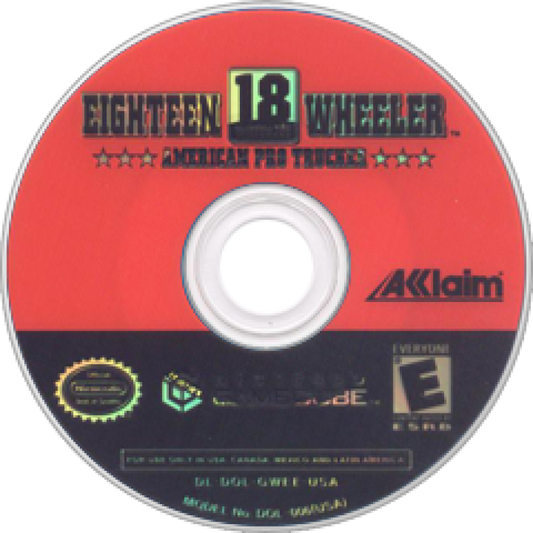 18 Wheeler: American Pro Trucker – GameCube (GC) Front Cover Disc Art