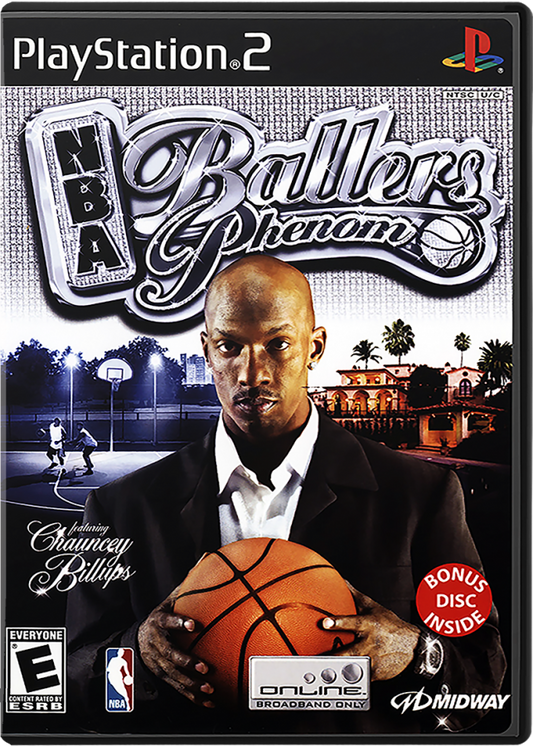 NBA Ballers Phenom cover art for PlayStation 2 (PS2) video game