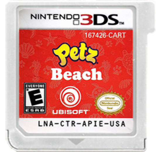 Petz: Beach cartridge art for Nintendo 3DS (3DS) video game