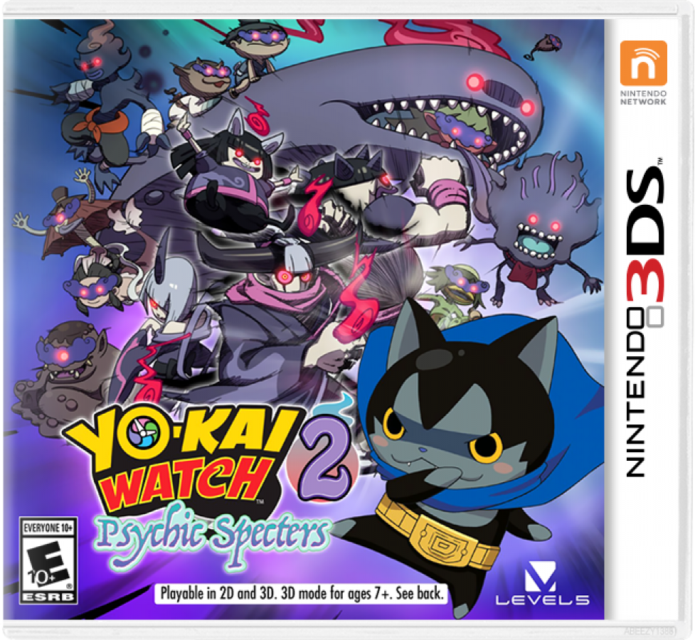 Yo-Kai Watch 2: Psychic Specters cover art for Nintendo 3DS (3DS) video game