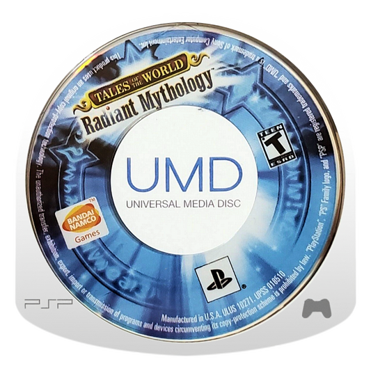 Tales of the World Radiant Mythology PlayStation Portable PSP for retro video game enthusiasts featuring fantasy action role playing gameplay real time combat character customization party based adventures expansive world exploration iconic Tales series characters and collectible gaming appeal UMD